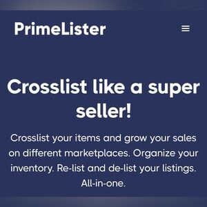 30% OFF PrimeLister Crosslist Tool with Code WBR-227!!